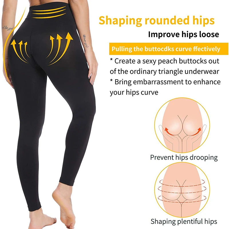 Shapewear Anti Cellulite Compression femmes Leggings jambe minceur corps Shaper taille haute ventre contrôle culotte cuisse plus mince