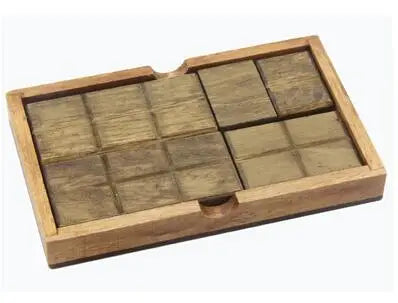 Planche en bois Puzzle enfants éducatif mathématiques Tangram Puzzles jeu jouets pour adultes enfants