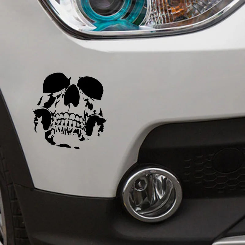Autocollant de décoration imperméable en forme de crâne pour voiture, accessoires extérieurs de motos Automobiles, décalcomanies en vinyle