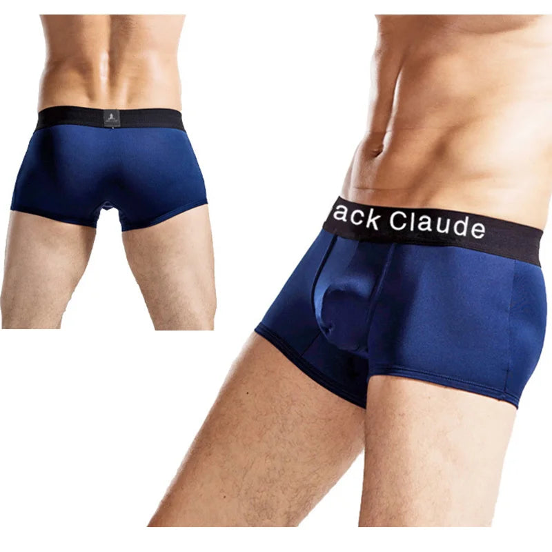 10 pièces/lot caleçons pour hommes Boxer hommes marque hommes Boxershorts doux Sexy Cueca Boxer hommes sous-vêtements mâle Jack Claude Calzoncillos
