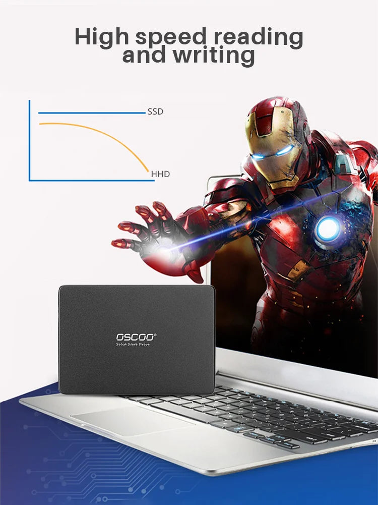 OSCOO 120GB SSD SATAIII 2.5 inch HDD 240GB SATA3 6GB/s Hard Drive for Laptop Internal SSD