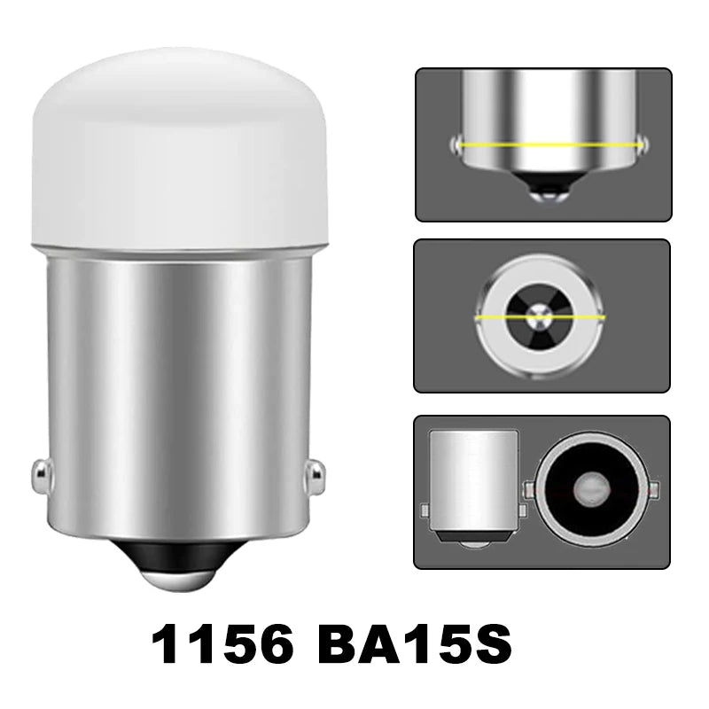 2/4/10 pieces P21/5W Ba15S 1156 LED bulb BAY15D 1157 turn signal 12V 7000K white Super bright car brake reverse parking lights