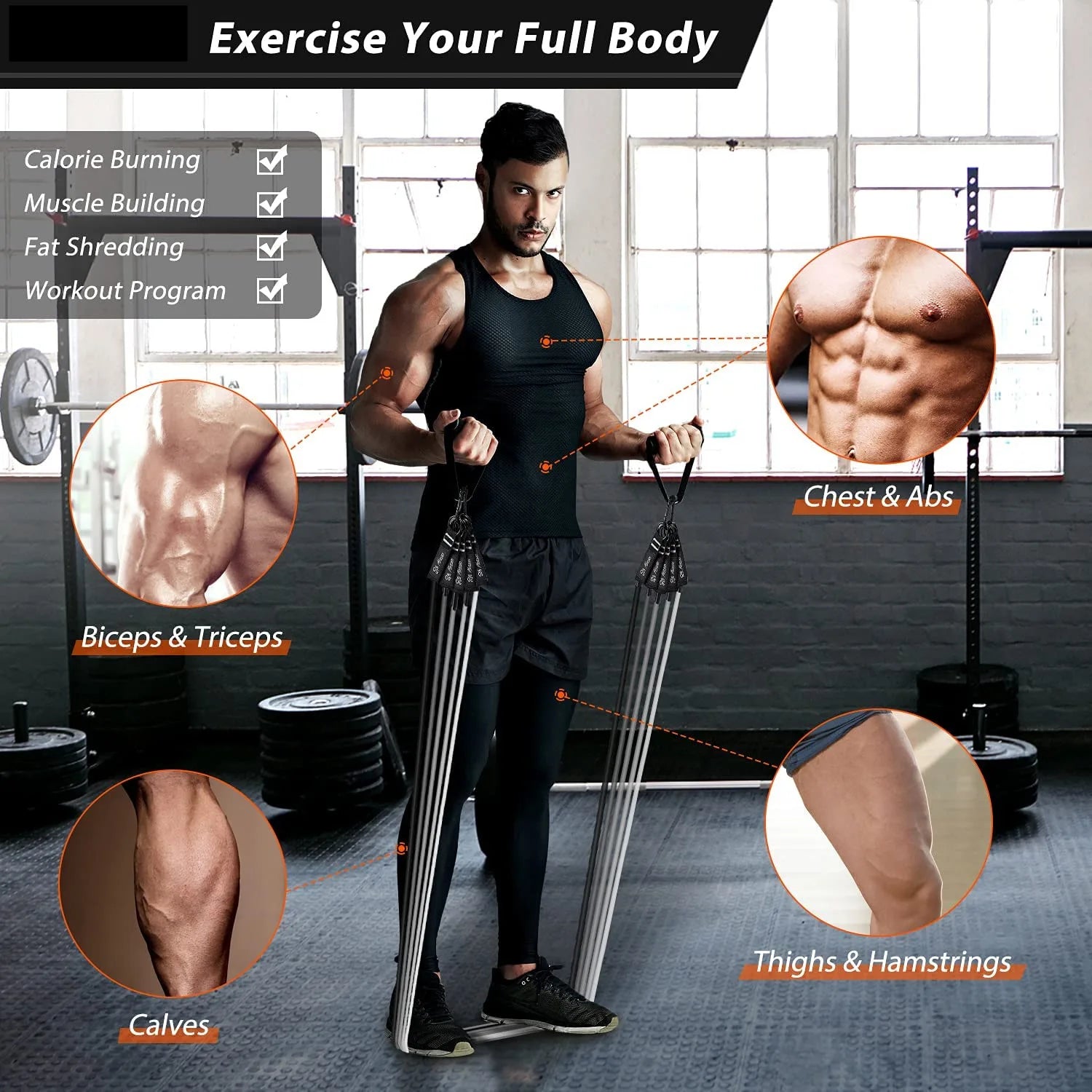 Bande élastique de résistance pour butin de Fitness, 300lb, entraînement pour l'entraînement à domicile, exercice de Sport, ensemble de harnais d'haltères, équipement d'extension