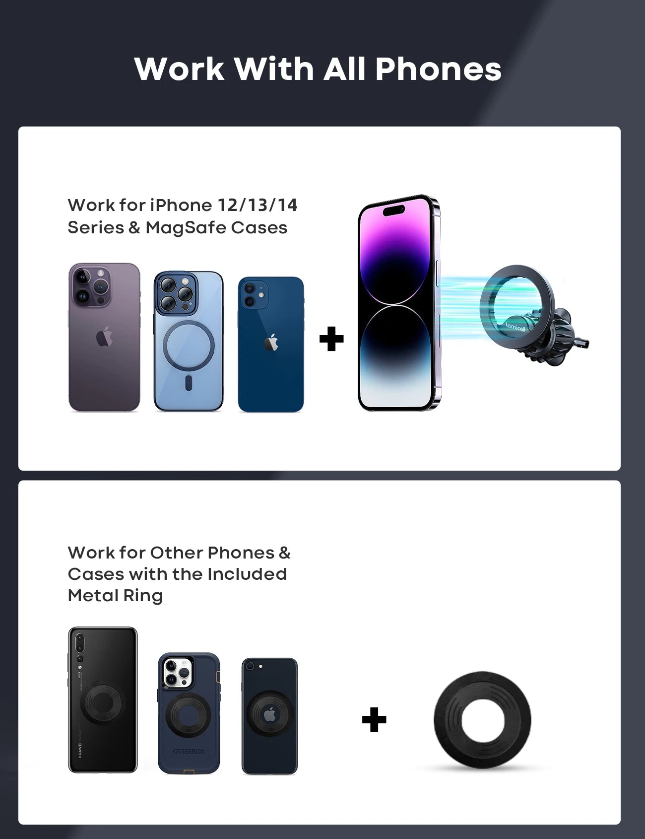 Lamicall 20 Super Magnets for Magnetic Car Mount Air Vent Phone Holder Cell Phone Clip Accessories