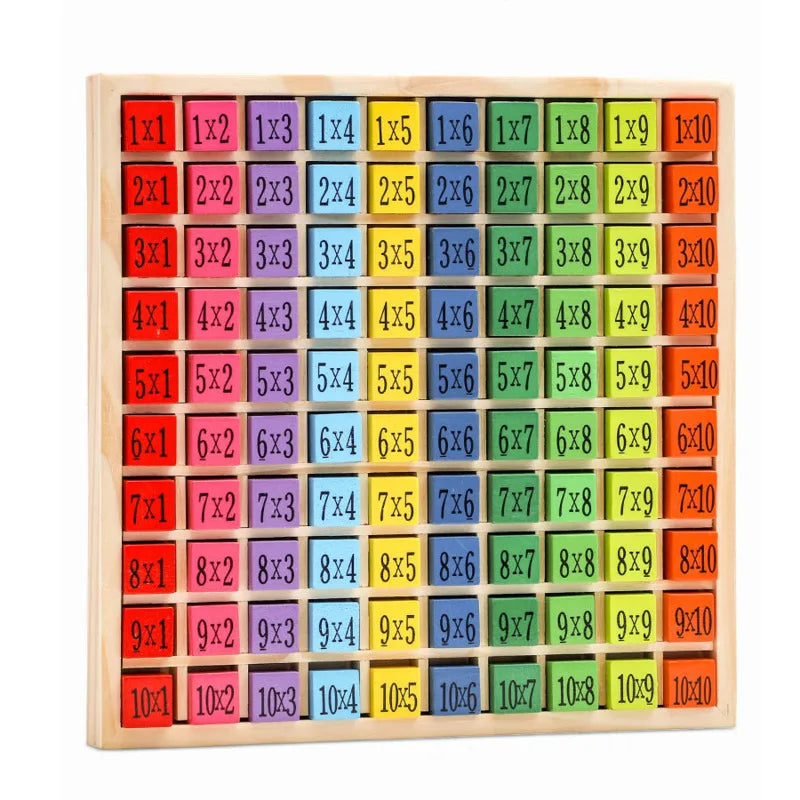 Jouets éducatifs en bois Montessori pour enfants, jouets pour bébés, Table de Multiplication 99, mathématiques préscolaires, arithmétique, outils pédagogiques, cadeau