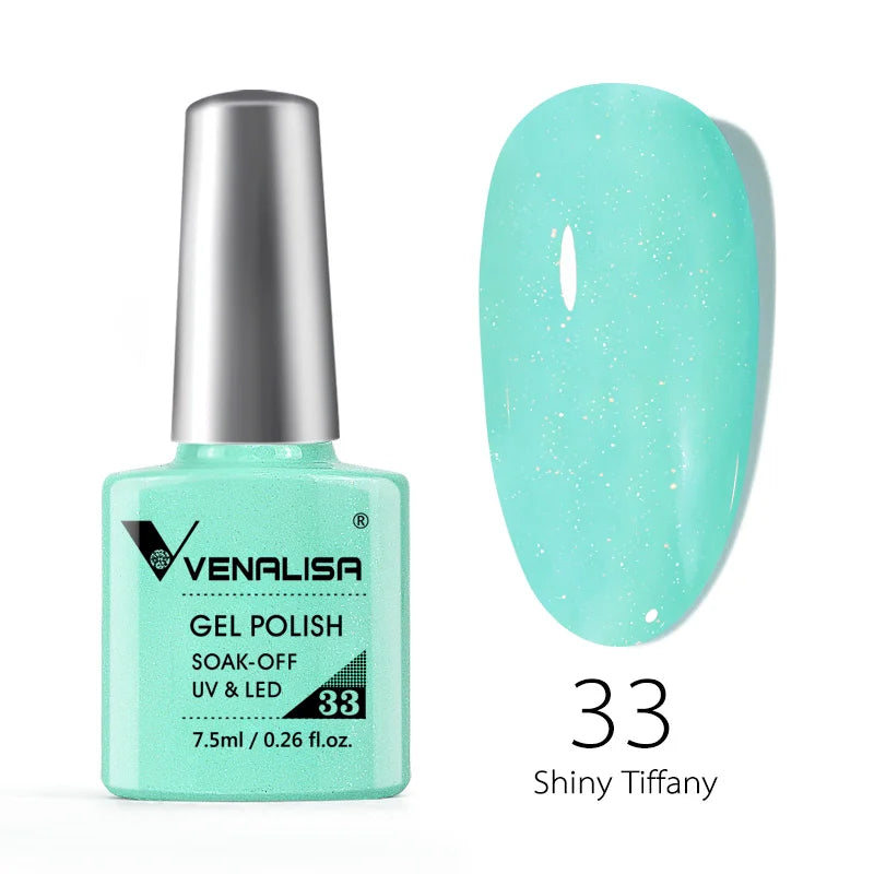 Venalisa vernis à ongles Gel à paillettes réfléchissantes couleur néon couverture complète Pigment Nail Art manucure tremper l'émail vernis Gel UV