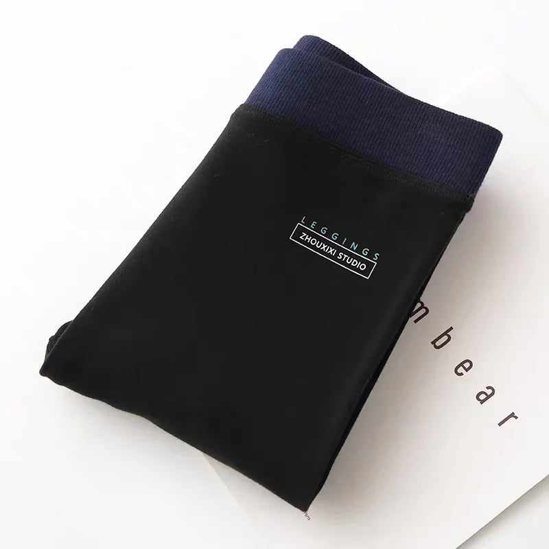 Women's Ribbed Leggings 2025 High Waist Autumn Winter Warm Cotton Leggings Casual Fashion Mesh 2XL Black Pants Sexy Leggings