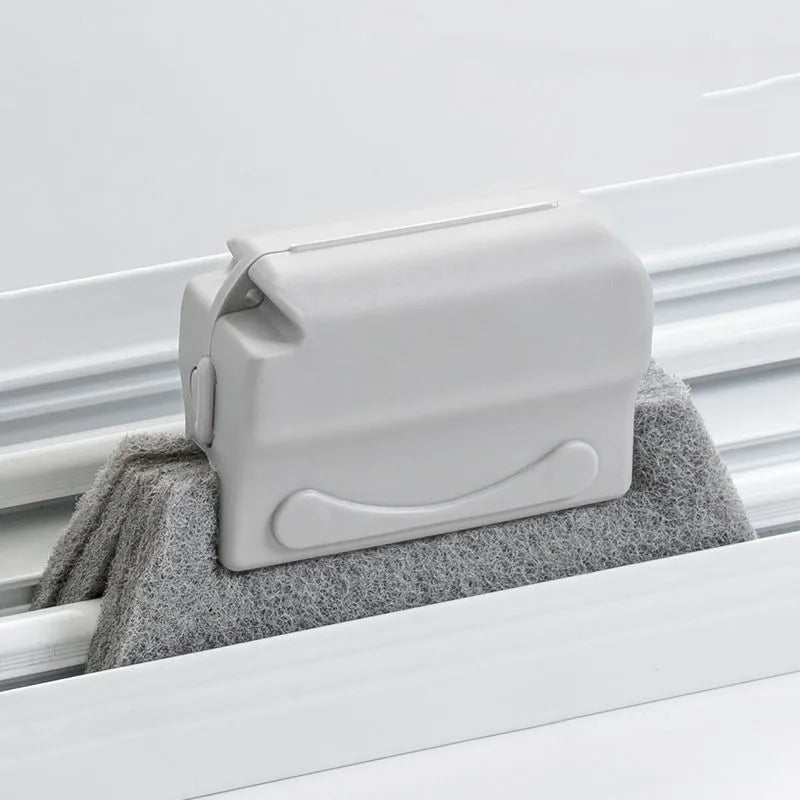 Brosse de nettoyage de rainure, chiffon de fenêtre créatif, brosse de nettoyage de fentes de fenêtre, outil de nettoyage de fentes de fenêtre