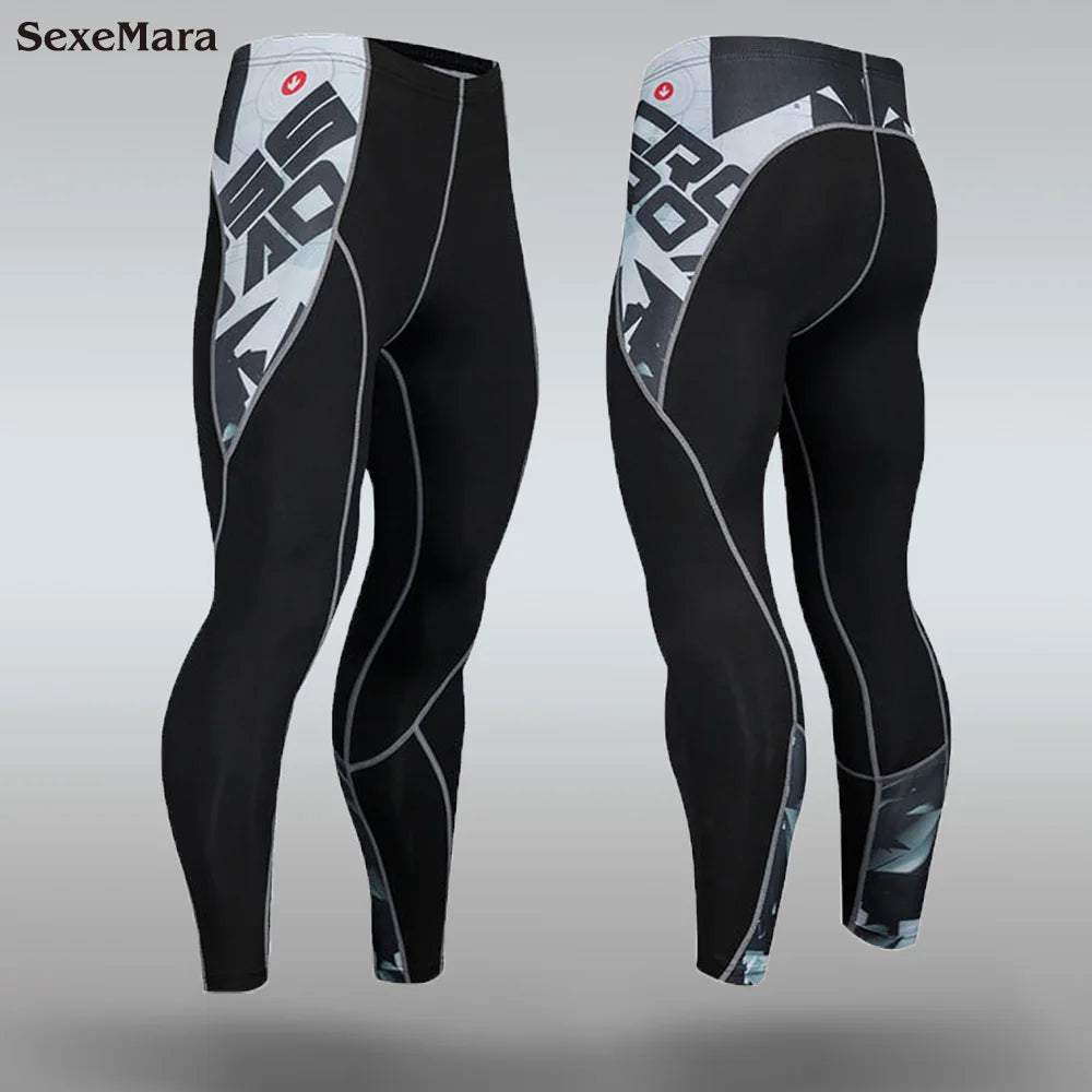 New Men's Thermal Underwear Sets, Compression Sports Suit, Sweat-Wicking, Quick-Drying Thermal Underwear, Men's Long Johns Sets