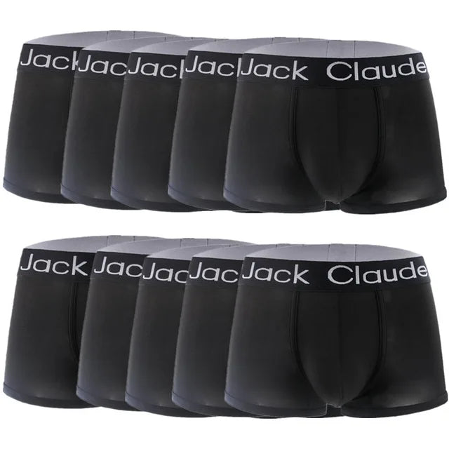10 pièces/lot hommes Boxershorts Sexy Boxer doux lettre imprimé Boxer Shorts pour hommes sous-vêtements hommes boxeurs mâle Slip Homme Calzoncillo
