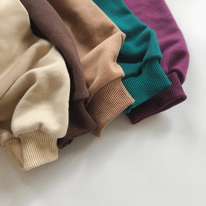 Vêtements pour enfants japon Style coréen automne printemps bébé filles garçons décontracté à manches longues sweats T-shirt enfants hauts pullover