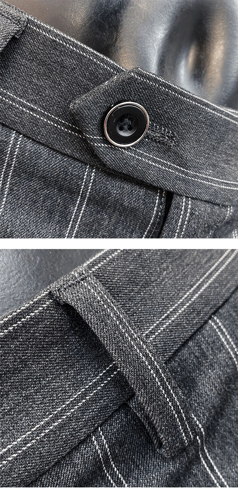 Men's Suit Formal Trousers, Men's Stretch Slim Fit Solid Color Casual Outfit Full Length Trousers, Fashion New Men's Clothing