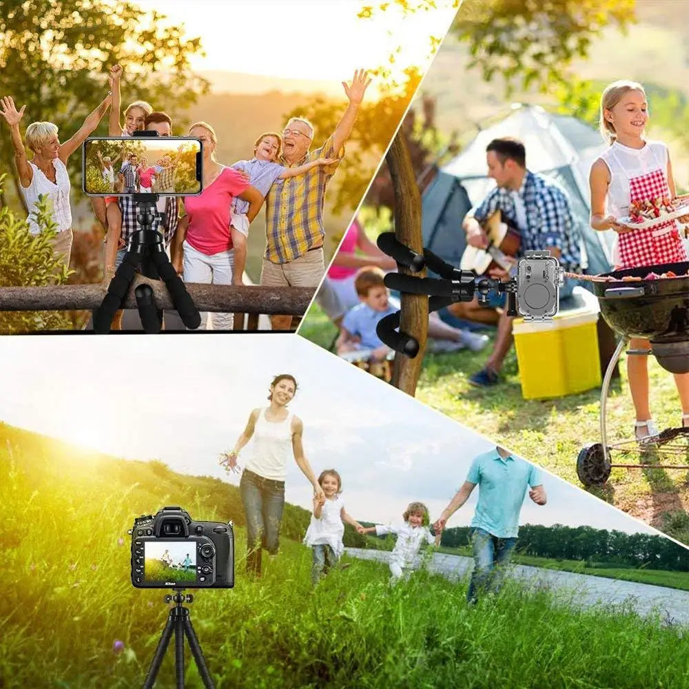 Smartphone tripod, mobile monopod, camera mount, selfie stick, Bluetooth-compatible remote shutter