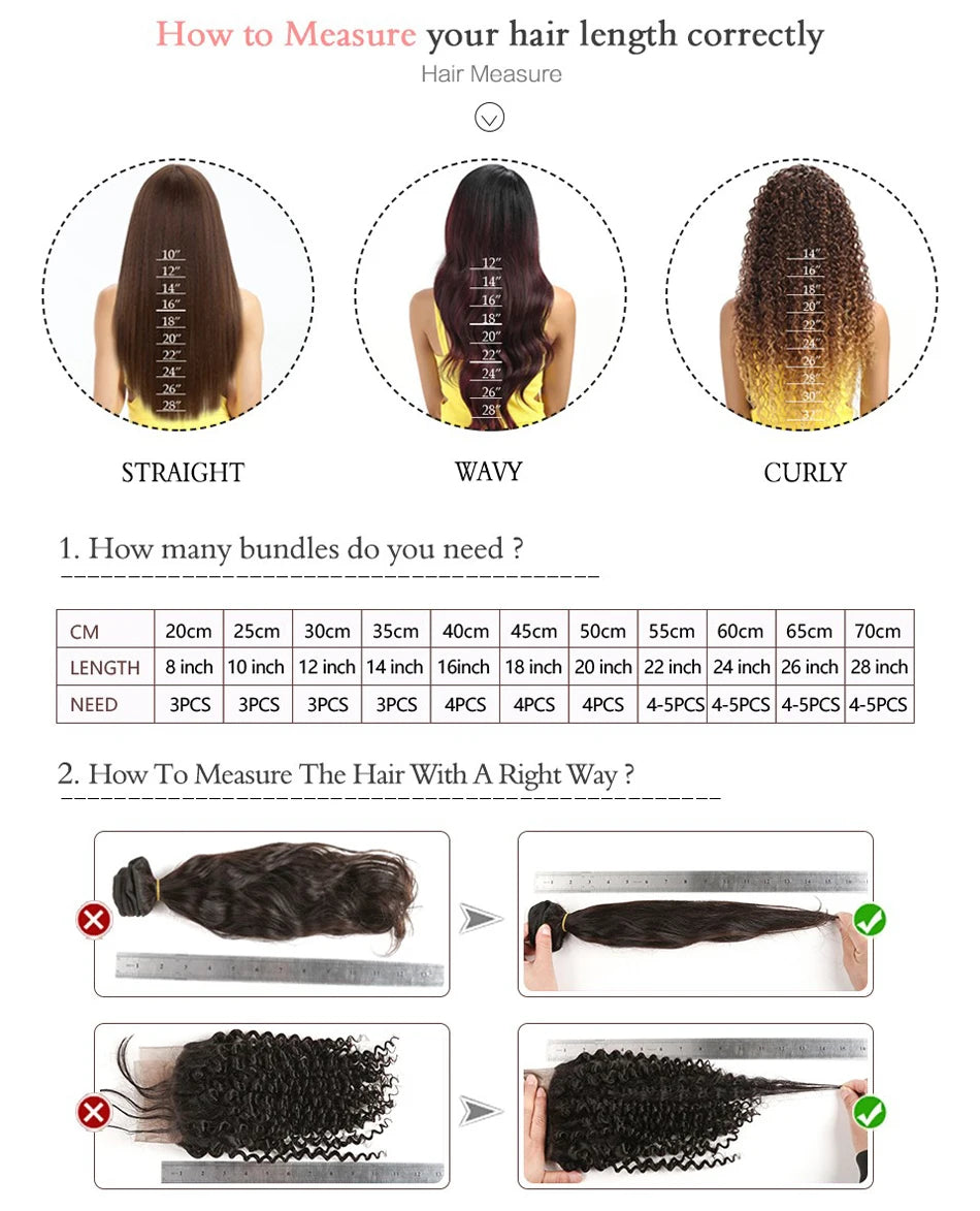 Crochet curly human hair extensions, knotless, pre-parted, feathery, human hair, water wave, invisible knot with string