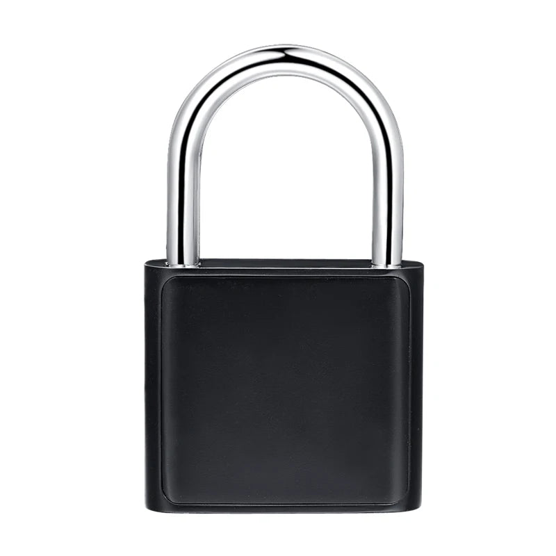 Serrure de porte sans clé aste USB, empreinte digitale, cadenas intelligent, déverrouillage rapide, alliage de zinc, métal, puce d'auto-développement, noir, argent