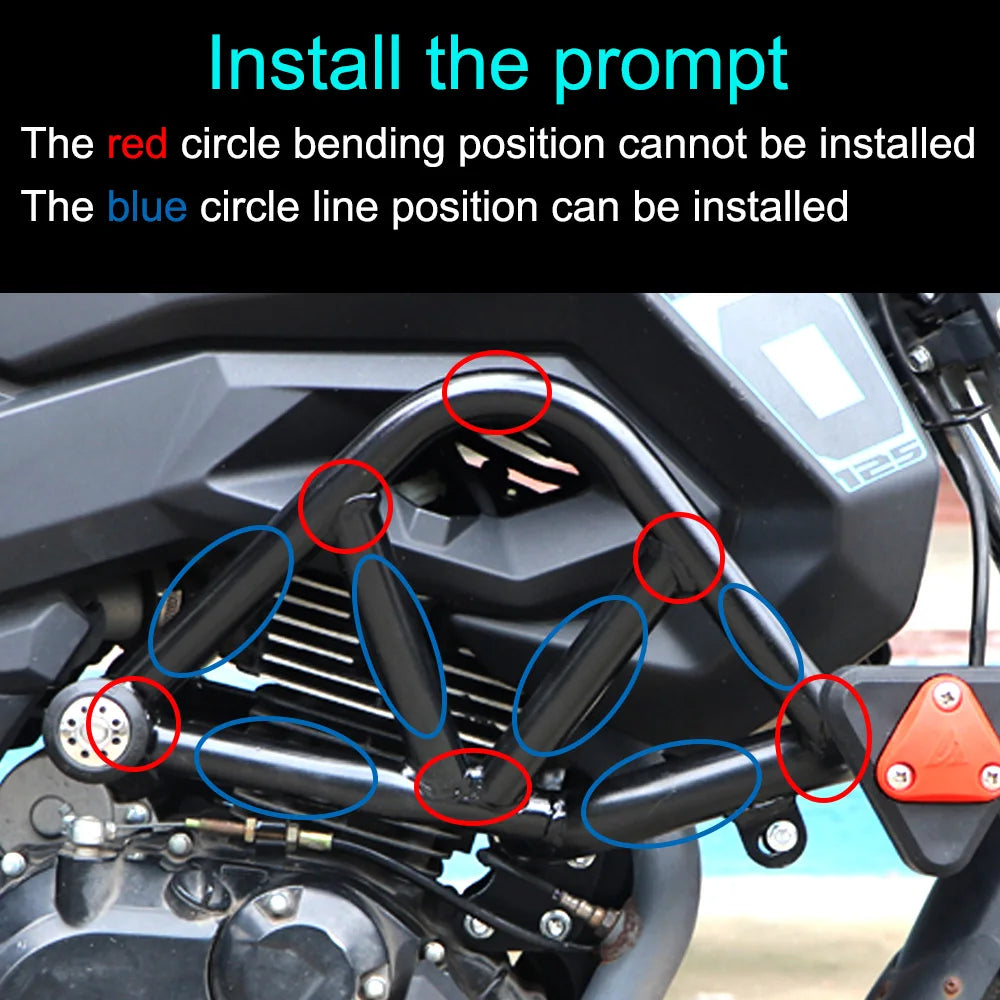 Blocs de protection de pare-chocs de moteur adaptés pour 22/25/28mm pour Honda, bloc décoratif, barre de protection de moteur de moto