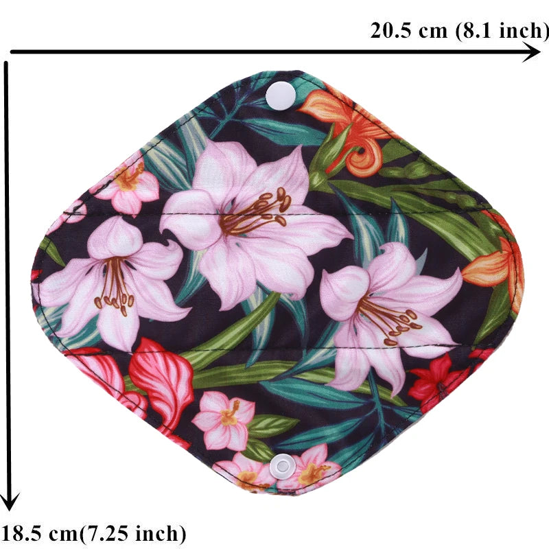 Serviettes hygiéniques réutilisables au charbon de bambou, 10 pièces, doublure de culotte lavable, serviettes menstruelles en coton pour maman et maternité