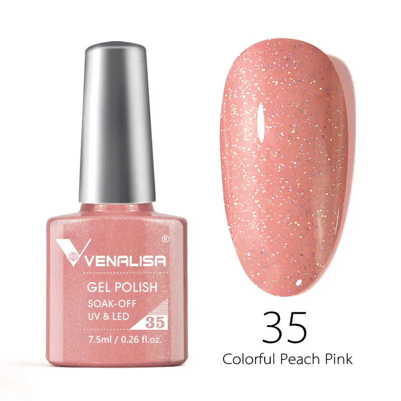 Venalisa vernis à ongles Gel à paillettes réfléchissantes couleur néon couverture complète Pigment Nail Art manucure tremper l'émail vernis Gel UV