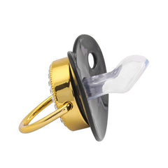 Nouveau bébé sucette sans BPA nouveau-né factice sucette enfant en bas âge infantile Silicone sucettes noir doré Bling mamelon bébé garçon filles cadeau