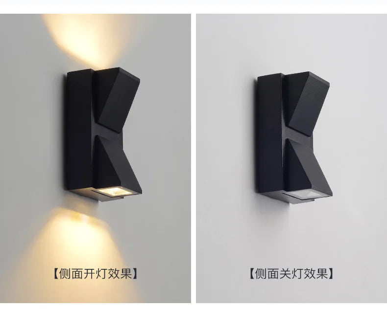 Applique Murale LED à Double Tête Imperméable Conforme à la Norme IP65, Éclairage d'Extérieur, 5/10W
