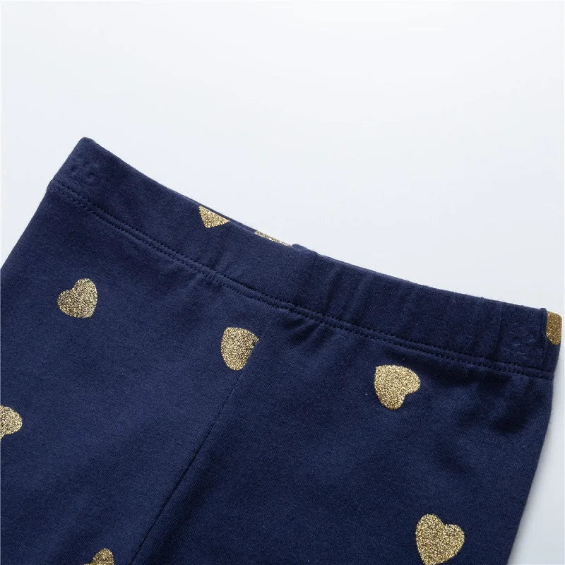Girls' Leggings 100% Cotton Girl's Pants Girls' Skinny Pants Cartoon Print Pattern Children's Leggings Pants KF083