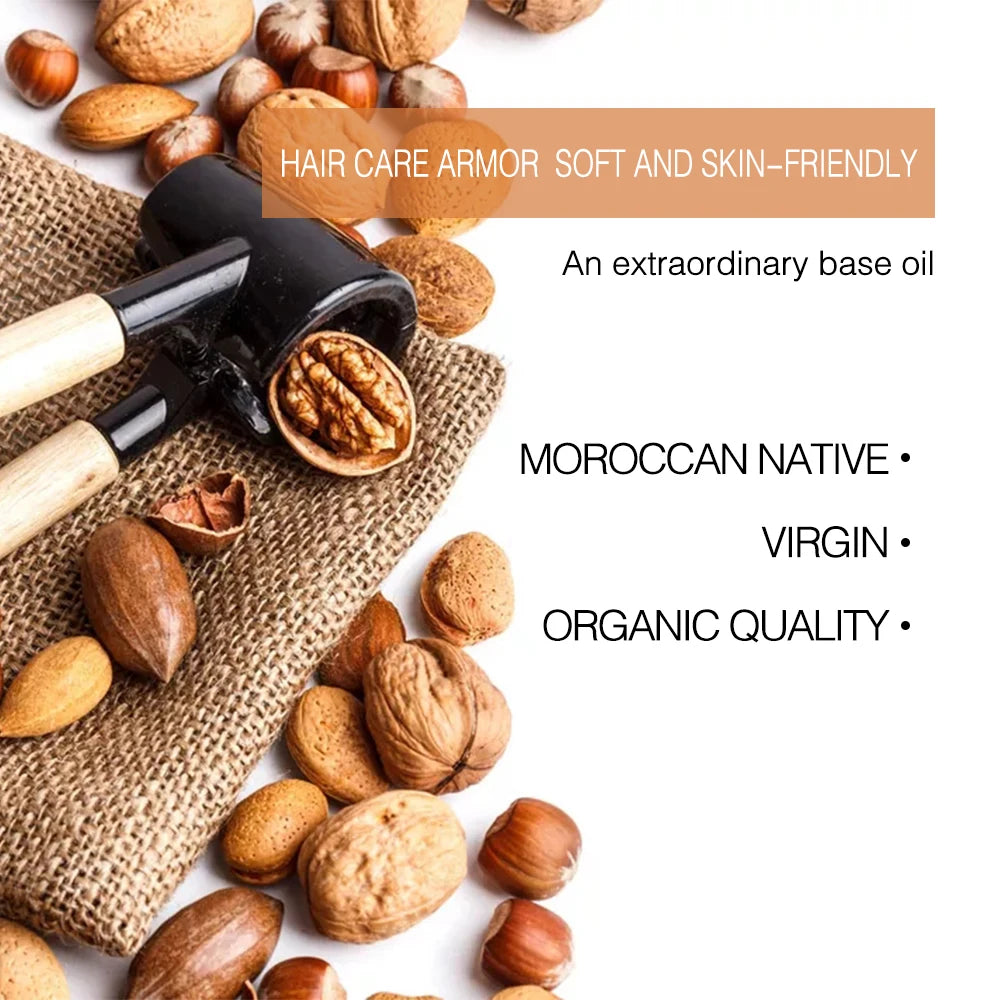 Huile d'argan biologique à 100% pure et froide PMurcia Vierge, qualité supérieure pour peaux sèches et endommagées, cheveux, visage, corps, cuir chevelu, N64.