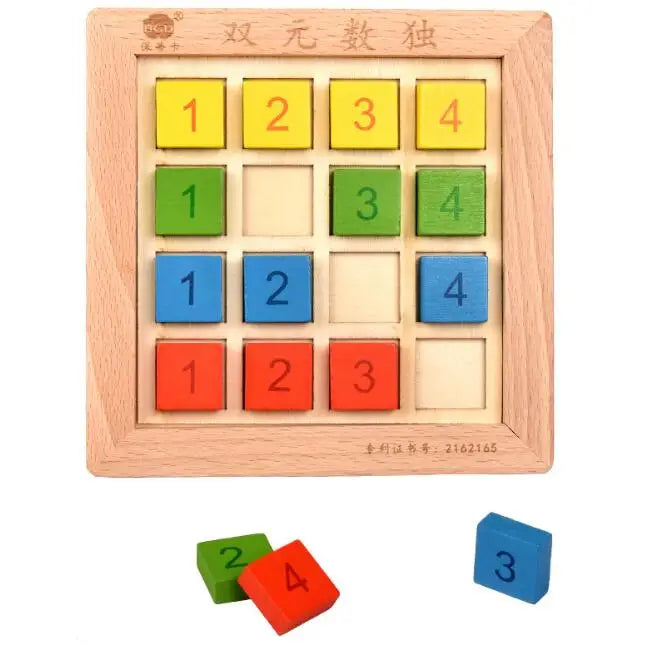 Planche en bois Puzzle enfants éducatif mathématiques Tangram Puzzles jeu jouets pour adultes enfants