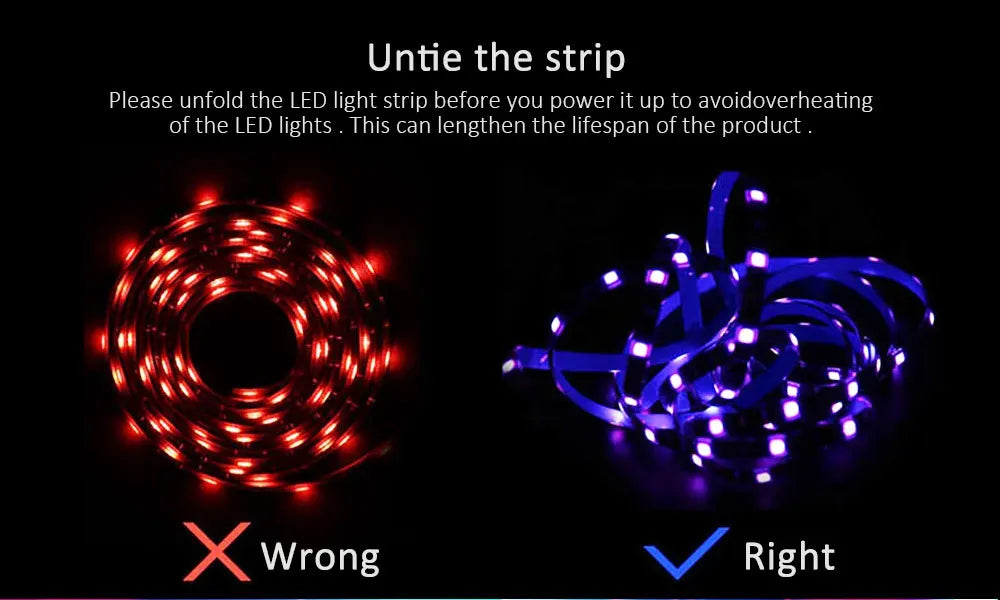 Ruban LED TV , SMD 5050 RGB Bandes Lumineuses USB avec Télécommande App Rétroéclairage TV Multicouleur pour 40-60in TV, pour maison chambre à coucher décoration [Classe énergétique A+]