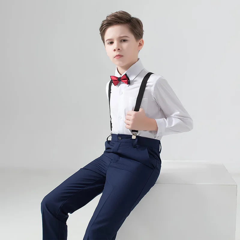Costume de mariage formel pour garçons, Blazer de smoking pour fête de bal pour enfants, Costume de spectacle Pinao pour la journée des enfants, uniforme scolaire 2-14T