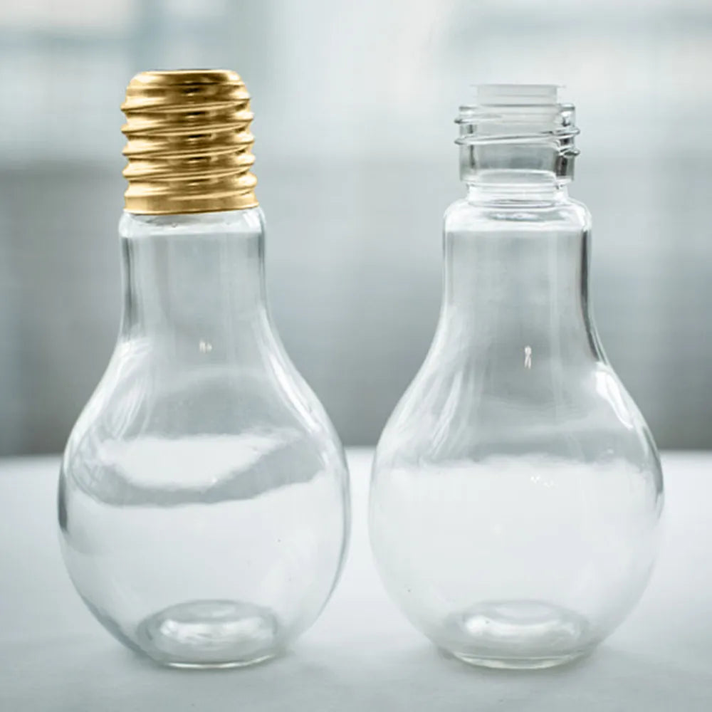Bouteille d'eau créative d'été, petite gourde mignonne, à la mode, ampoule de jus de lait, anti-fuite, bouteilles portables mignonnes