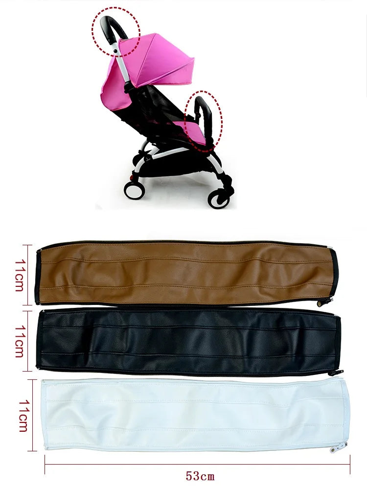 Accessoires de poussette pour bébé, housse de protection en cuir et accoudoir, barre de pare-chocs, poignée de main courante pour Babyzenes Yoyo Yoya + landau