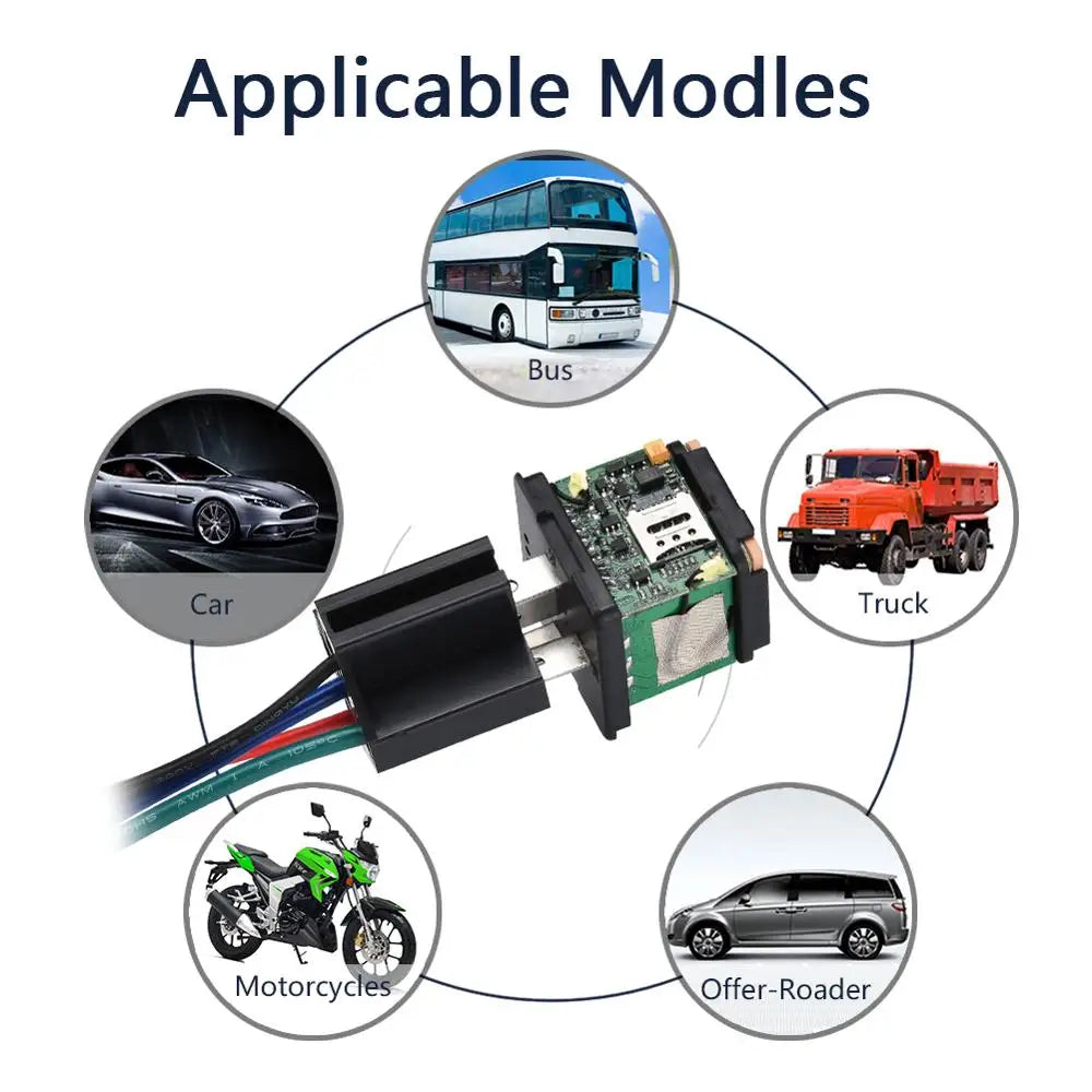 Traqueur GPS de voiture ST-907, dispositif de relais de suivi, localisateur GSM, télécommande, surveillance antivol, système d'huile coupé avec application gratuite