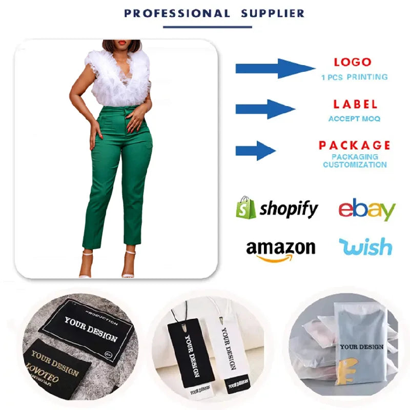 D3250 New Arrivals Women's Pants & Trousers Women High Waist Tight Solid Color Elegant Office Pants for Ladies Casual Pants
