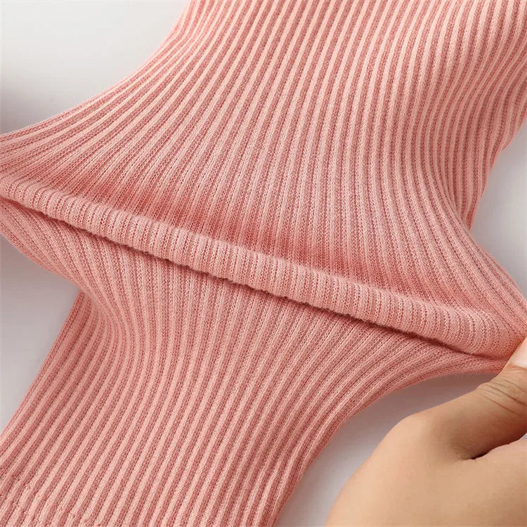 Cotton leggings for baby girls, wide-legged PP pants, spring-autumn fashion, solid-colored long pants for children, new 2024 collection