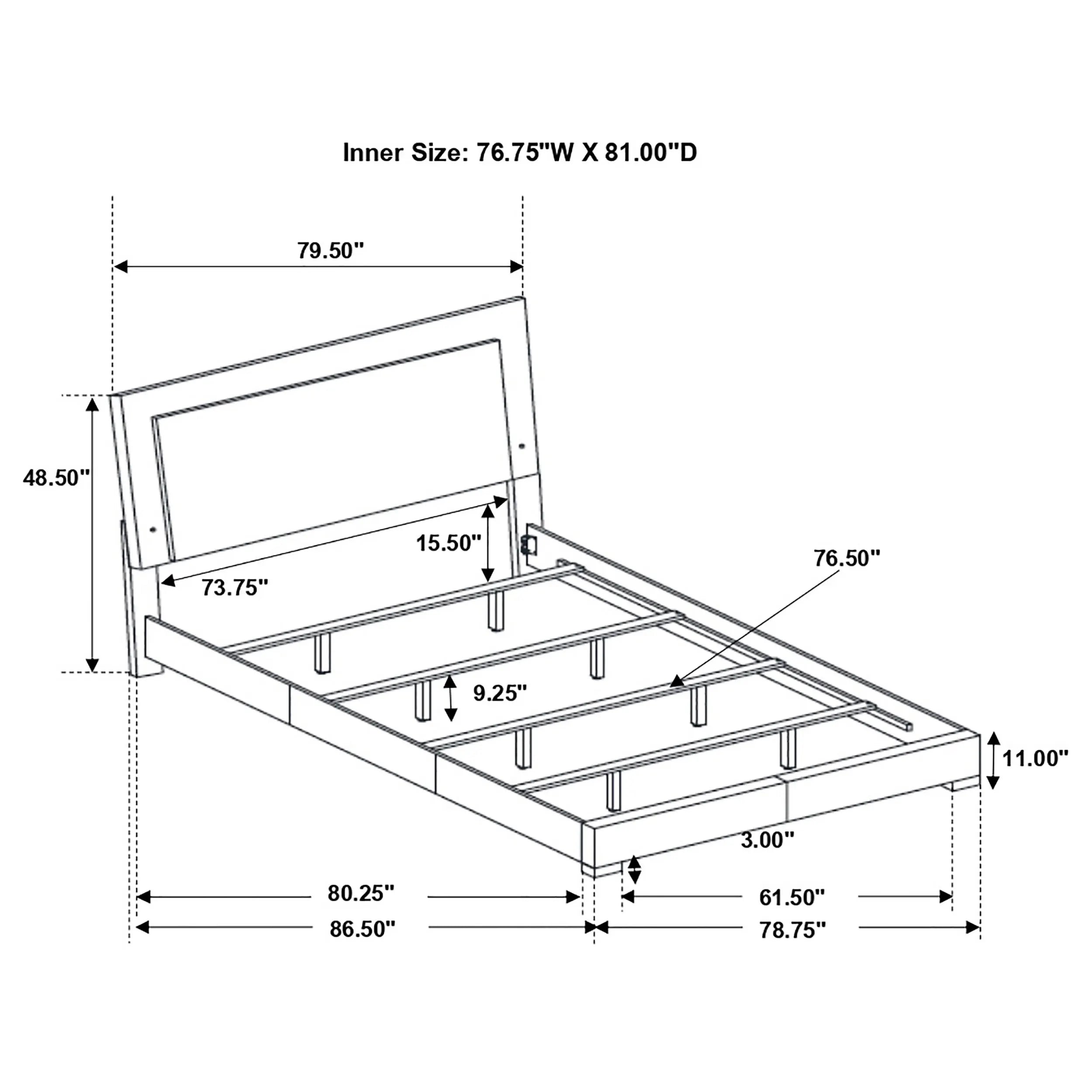 Dulcey White High Gloss 5-piece Eastern King Bedroom Set