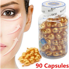 Capsules d'extrait de vitamine E, crème hydratante, sérum Ve, maquillage coréen pour le visage, 90 pièces/bouteille, soins pour la peau