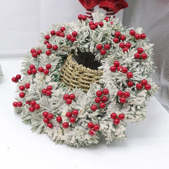 Décorations de joyeux noël pour la maison, guirlande de couronne en rotin naturel, artisanat d'arbre, accessoires de décoration de noël, printemps, mariage, nouvel an, bricolage