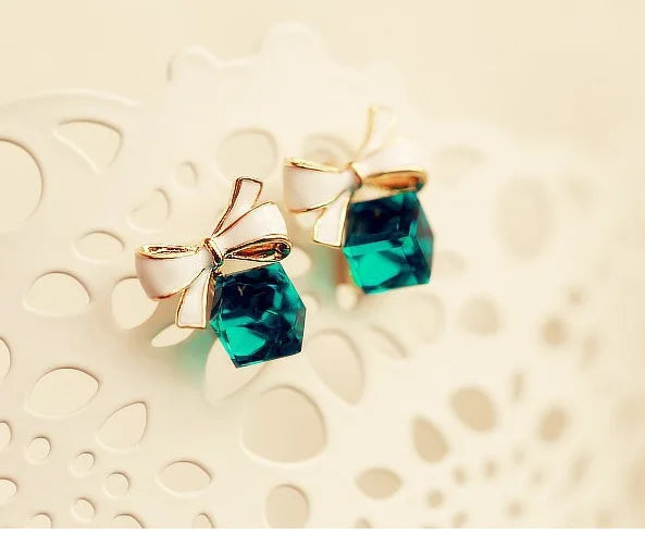 Bijoux coréens charmant Imitation du populaire nouveau haute qualité argent Pentacle femmes boucle d'oreille Romance sauvage bleu boucles d'oreilles Brincos