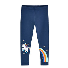 Girls' Leggings 100% Cotton Girl's Pants Girls' Skinny Pants Cartoon Print Pattern Children's Leggings Pants KF083