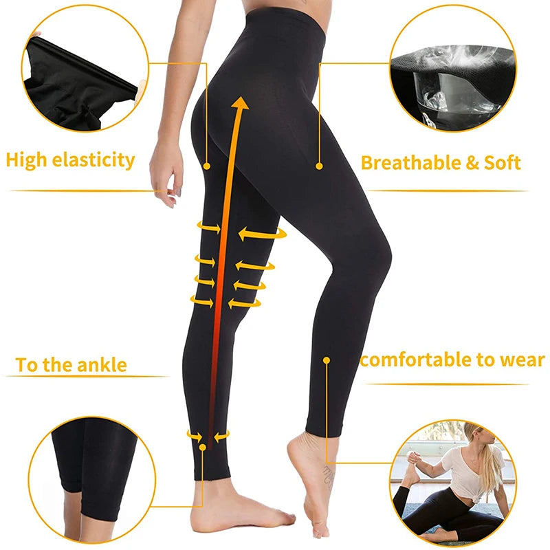 Shapewear Anti Cellulite Compression femmes Leggings jambe minceur corps Shaper taille haute ventre contrôle culotte cuisse plus mince