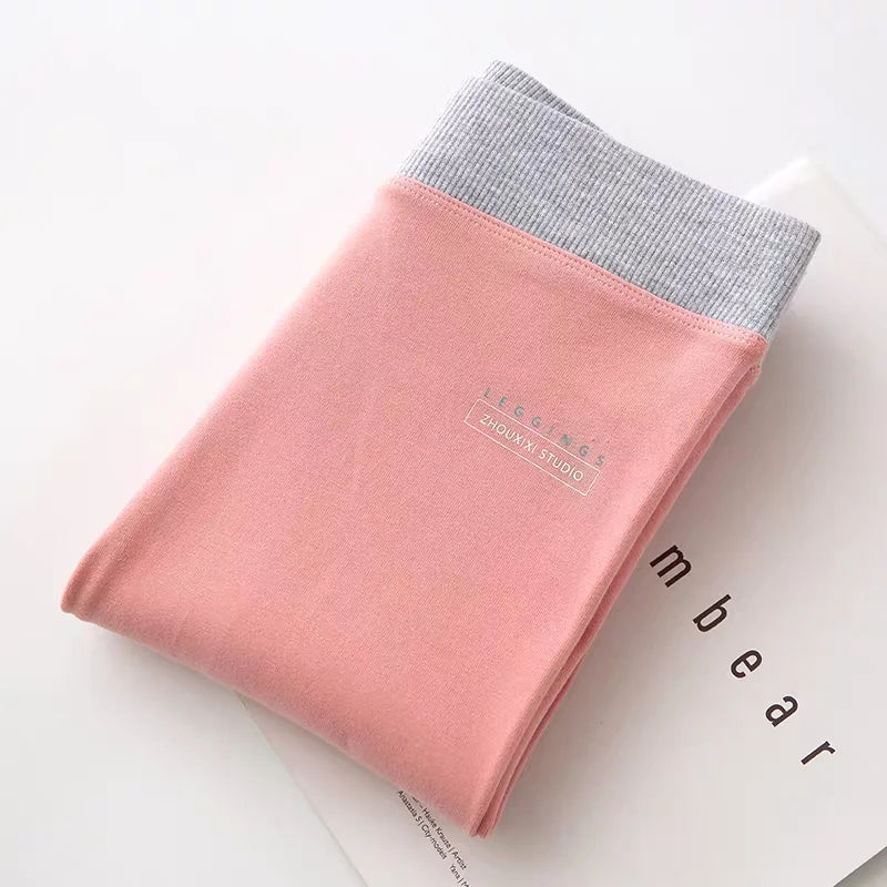 Women's Ribbed Leggings 2025 High Waist Autumn Winter Warm Cotton Leggings Casual Fashion Mesh 2XL Black Pants Sexy Leggings