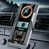 2024 New Transparent Smart Sensor Air Vent Phone Holder Auto Clamping Mount Car Multifunction Wireless Charger Dropshipping