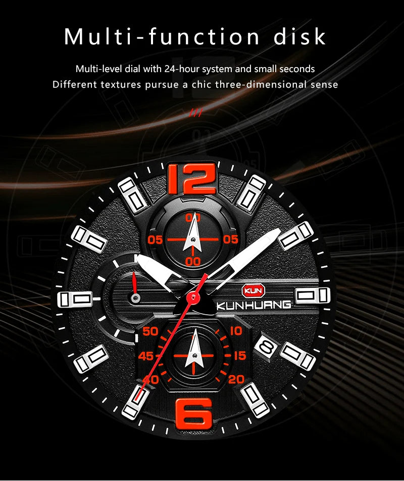 Montres en bois pour hommes montre en bois multi-fonction lumineuse de luxe montre rétro à Quartz pour hommes montres de Sport de mode Relogio