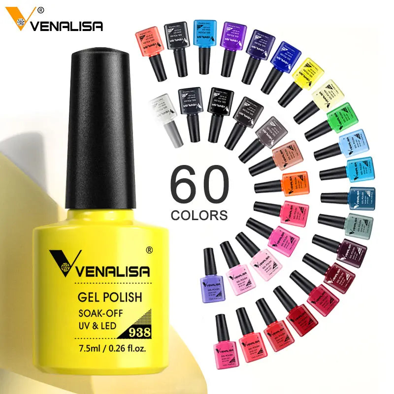 Venalisa vernis à ongles Gel à paillettes réfléchissantes couleur néon couverture complète Pigment Nail Art manucure tremper l'émail vernis Gel UV