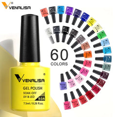 Venalisa vernis à ongles Gel à paillettes réfléchissantes couleur néon couverture complète Pigment Nail Art manucure tremper l'émail vernis Gel UV