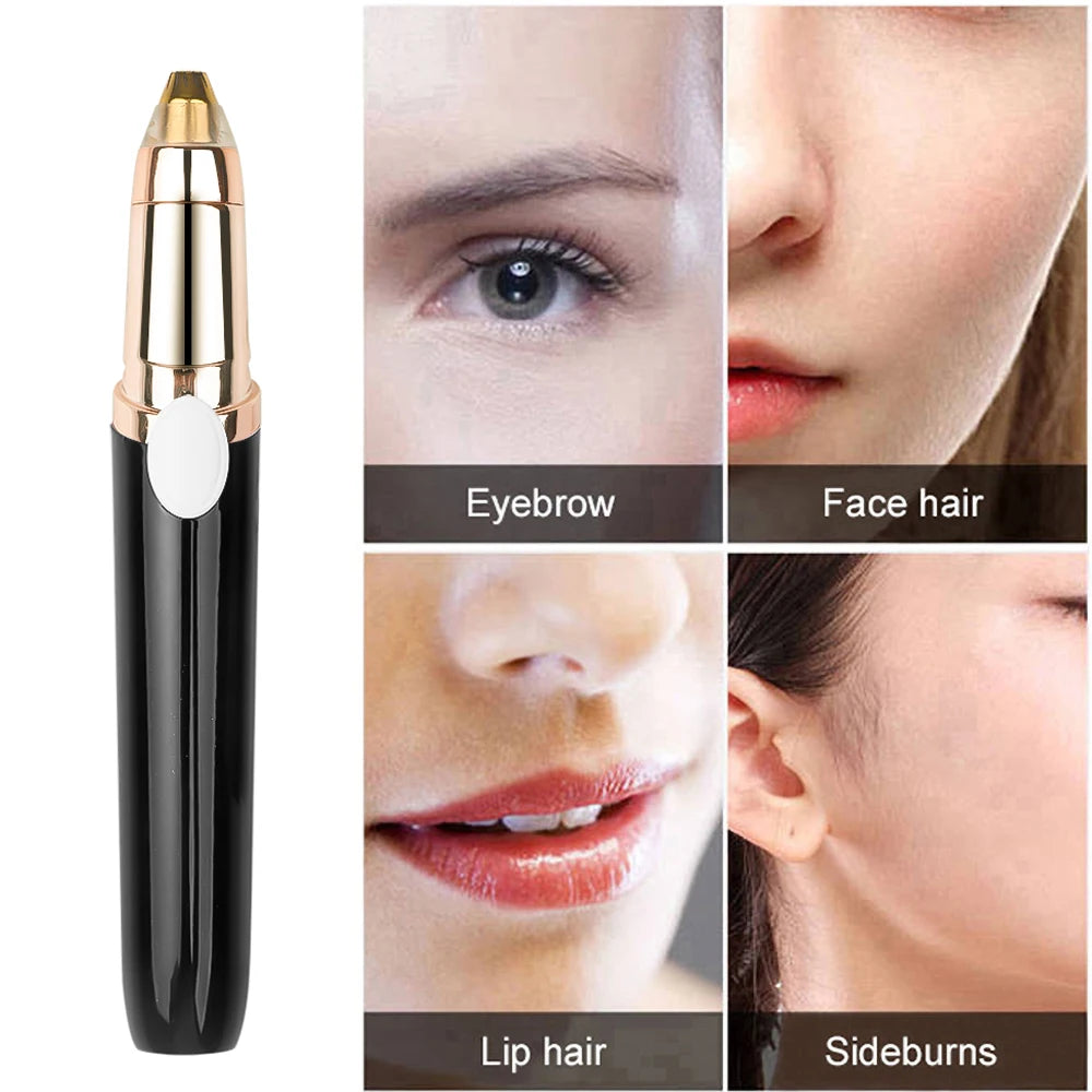 Rasoir de sourcils électrique Usb Rechargeable épilateur de sourcils femmes Mini rouge à lèvres Shaper rasoir indolore épilateur Facial