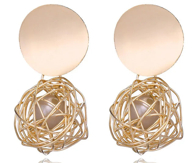 2025 boucles d'oreilles carrées géométriques pour femmes boucles d'oreilles suspendues couleur or noir boucles d'oreilles de déclaration de mode bijoux féminins