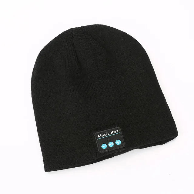 Casque intelligent sans fil Bluetooth, bonnet chaud, écouteur de musique, chapeau aste, haut-parleur de course, casque de téléphone de sauna, chasse, camping