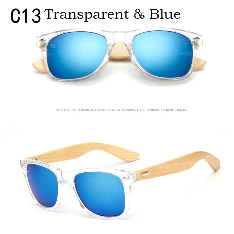 Lunettes De soleil en bois hommes femmes carré bambou femmes pour femmes hommes miroir lunettes De soleil surdimensionné rétro De Sol Masculino à la main