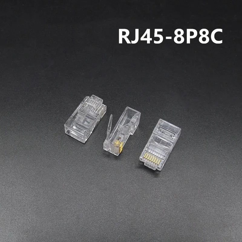 RJ11 to RJ45 modular network connectors, 6P2C, 6P4C, 6P6C, 8P8C, 10 pieces